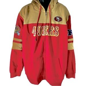 NWOT San Francisco 49ers NFL Full Zip Hoodie Size Large